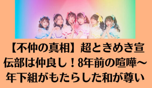 【不仲の真相】超ときめき宣伝部は仲良し！8年前の喧嘩～年下組がもたらした和が尊い
