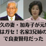 日枝久の妻・加寿子が元NHKアナはガセ！名家3兄姉の次女で良妻賢母だった