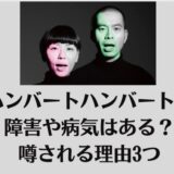 ハンバートハンバートに障害や病気はある?噂される理由3つ